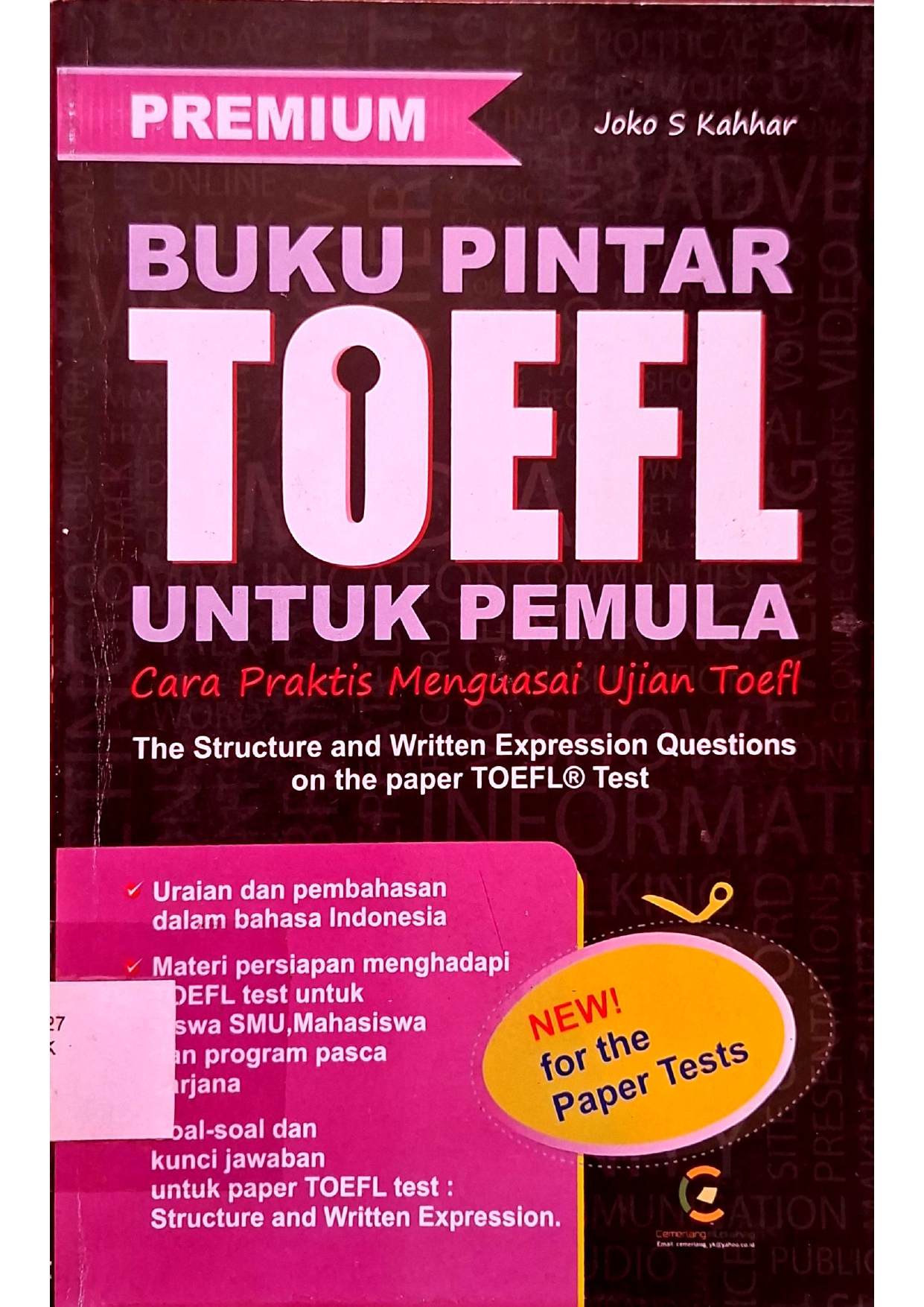 Buku Pintar Toefl untuk Pemula